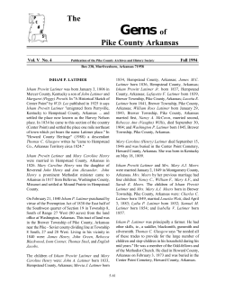 The Gems Of Pike County Arkansas - The Pike County Archives and