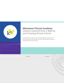 Minnesota Virtual Academy: Lessons Learned from a Mature and
