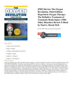 Review The Oxygen Revolution, Third Edition
