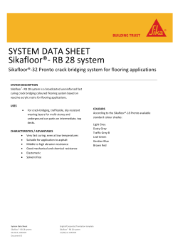 Sikafloor&reg;- RB 28 system