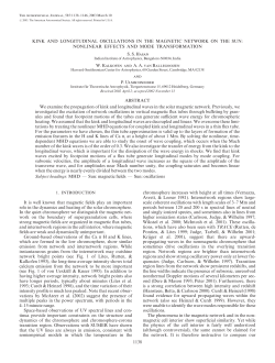 Kink and Longitudinal Oscillations