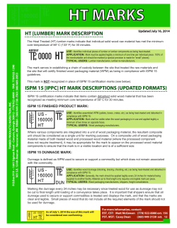 Heat Treatment Marks - Timber Products Inspection
