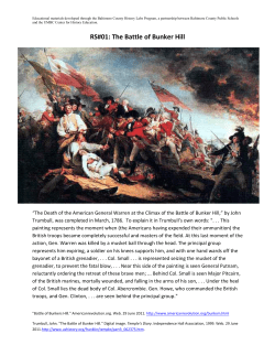 RS#01: The Battle of Bunker Hill
