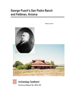 George Pusch`s San Pedro Ranch and Feldman, Arizona