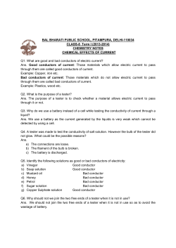 Chemical effects of current
