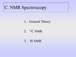C. NMR Spectroscopy