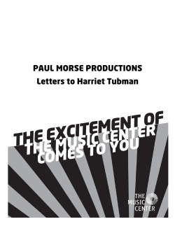 Letters to Harriet Tubman