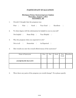 Michigan Felony Sentencing Law Update