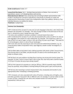 Modeling Ratios with Activity