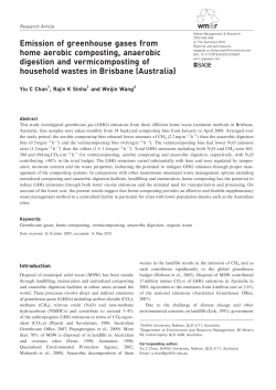 Emission of greenhouse gases from home aerobic