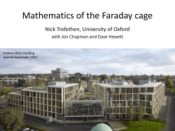 Mathematics of the Faraday cage