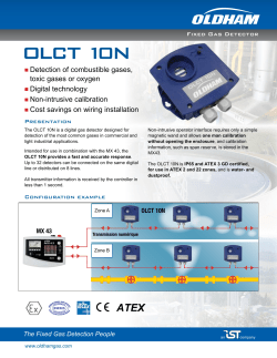 Detection of combustible gases, toxic gases or oxygen Digital
