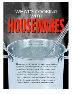 Housewares has re-emerged as a major money