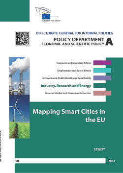 Mapping Smart Cities in the EU: study