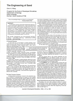 The Engineering of Sand - Western Carolina University