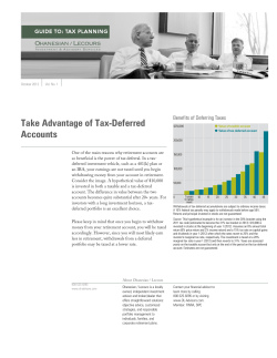 Guide to Tax Planning