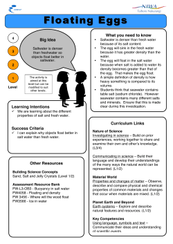 Floating Eggs - Royal Society of New Zealand