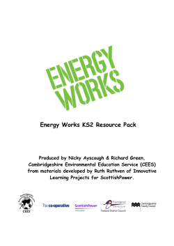 Energy Works KS2 Resource Pack - Cambridgeshire Environmental