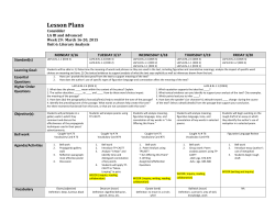 Lesson Plans