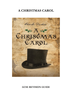 A Christmas Carol Revision Guide