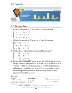 3-5 Lesson Quiz - OCPS TeacherPress