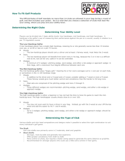 Golf Fit Guide - Play It Again Sports