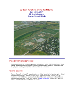12-Year-Old Global Sports World Series It`s a