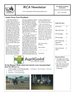 March/April Newsletter - Iowa Rodeo Cowboys Association