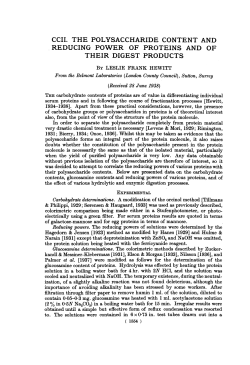 CCII. THE POLYSACCHARIDE CONTENT AND