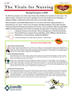 The Vitals for Nursing at GMC