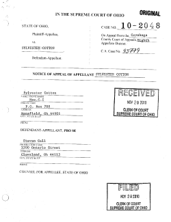 10-20 A. - Ohio Supreme Court