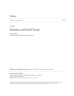 Richelieu and World Trends