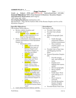 lesson 7 Byzantine Empire