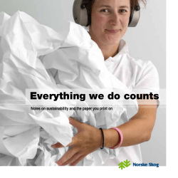 Notes on sustainability and the paper you print on