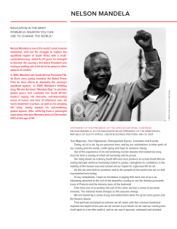 NELSON MANDELA - Robert F. Kennedy Human Rights