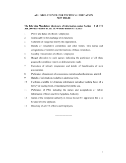 1 ALL INDIA COUNCIL FOR TECHNICAL EDUCATION NEW DELHI