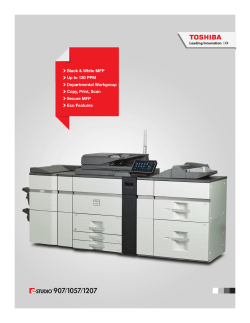Brochure - Toshiba America Business Solutions