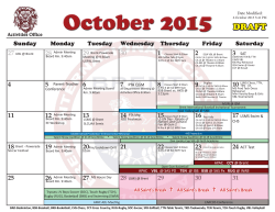 October 2015 - Brent International School Manila
