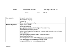 From Sep 8th to Nov 21st School Pupils will be able to: