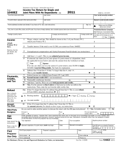 Form 1040EZ (2011) - E