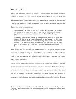 On William Henry Hudson