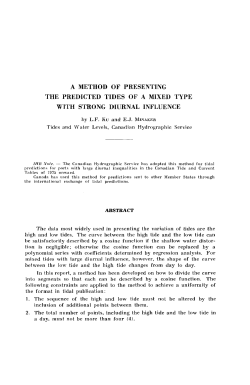 a method of presenting the predicted tides of a mixed type with