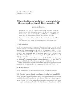 Classification of polarized manifolds by the second