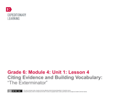 Grade 6: Module 4