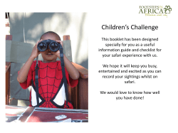 Children`s Challenge - Footsteps in Africa