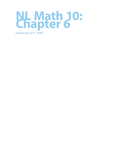 NL Math 10: Chapter 6