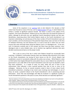 Roberts at 10: Roberts and the Fourth Amendment