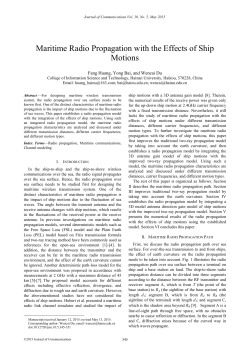Maritime Radio Propagation with the Effects of