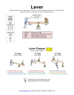 Lever Classes - MaxLearning.Net