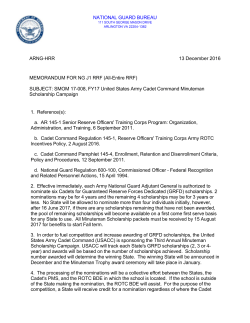 SMOM 17-008 Minuteman Scholarship